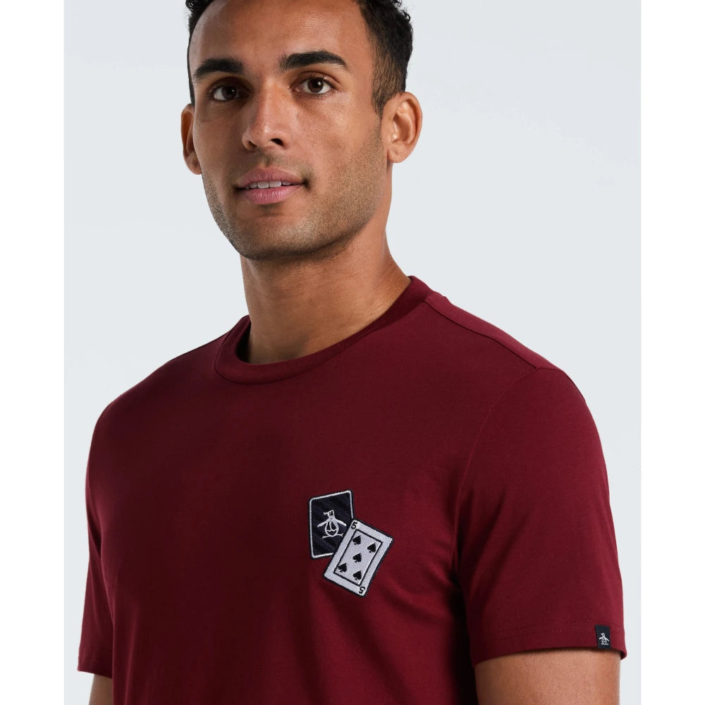 GK-F2555605 PLAYERA ESTAMPADA COLOR VINO