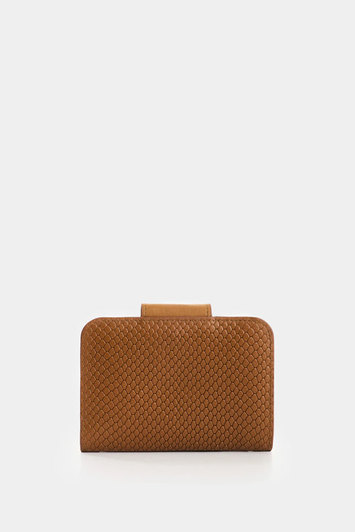 1039071 Billetera de cuero grabado para mujer Hiedra