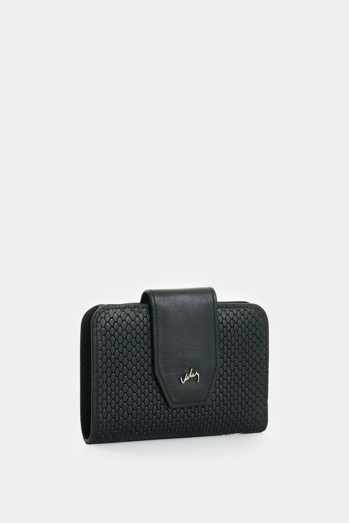Billetera Hiedra de cuero para mujer grabado
