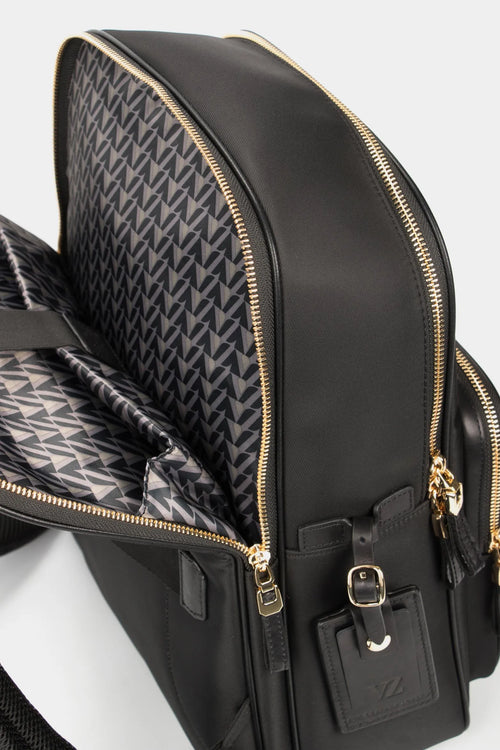 Mochila roselli con cuero