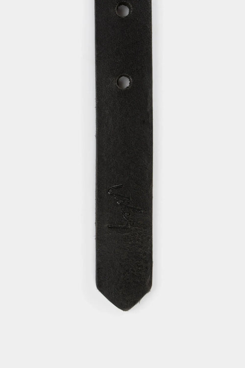 CINTURÓN UNIFAZ COIN DE CUERO DELGADO NEGRO
