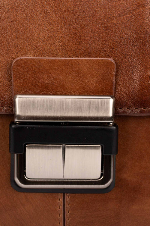 MALETÍN APERTO DE CUERO PARA HOMBRE