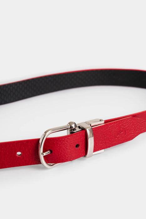 6 Strap Suspender Belt In Red Satin In Deep Vintage Style With Metal Clips - Foto 9