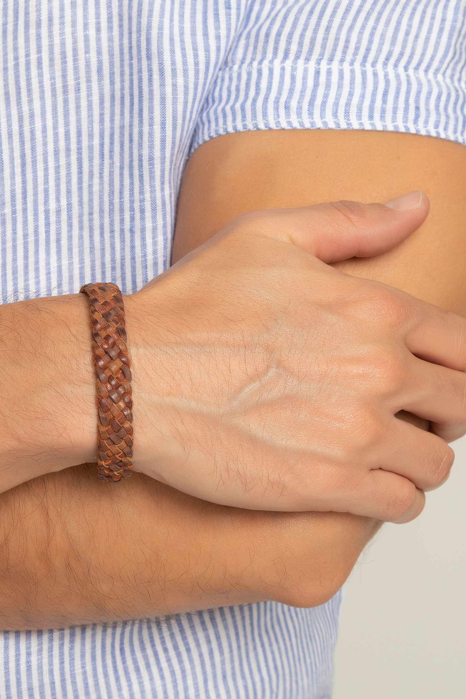 Pulsera turky de cuero para hombre combinada