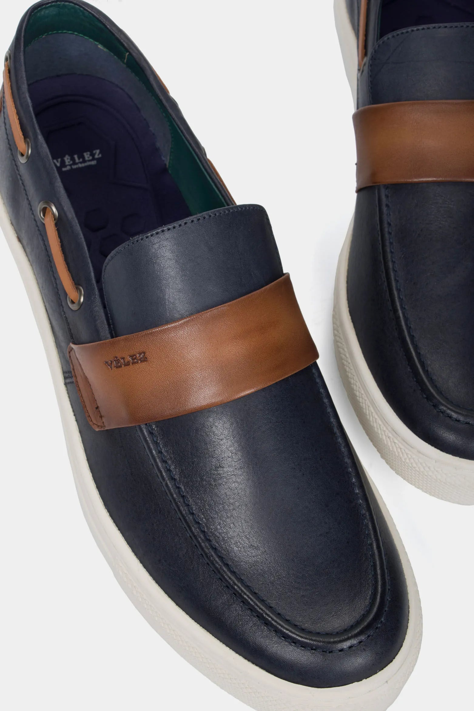 Mocasines Deportivos de Cuero para Hombre Vintage