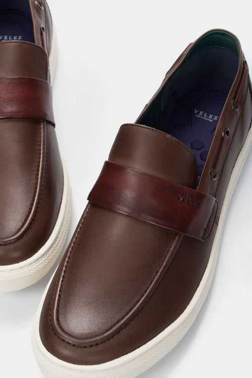 Mocasines Deportivos de Cuero para Hombre Vintage