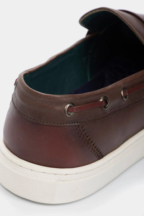 Mocasines Deportivos de Cuero para Hombre Vintage