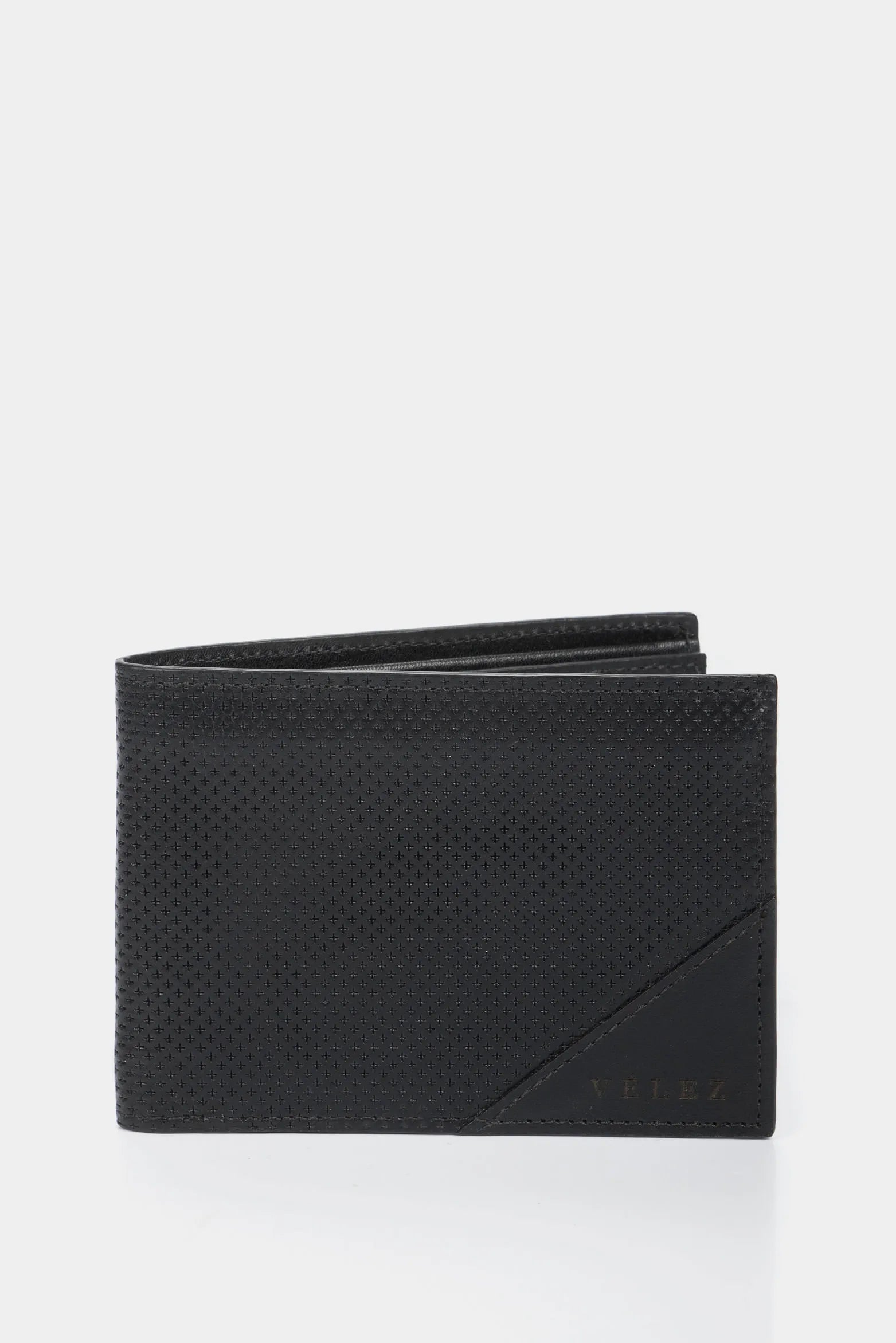 BILLETERA TITUS DE CUERO PARA HOMBRE GRABADO CRUCES