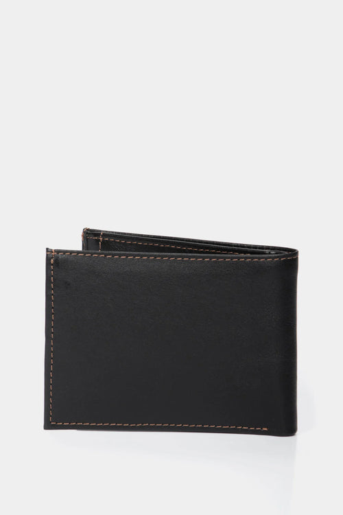 BILLETERA DE CUERO PARA HOMBRE COSTURAS CONTRASTE