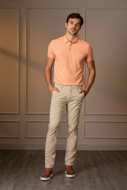 Pantalón chino italo para hombre semifitted