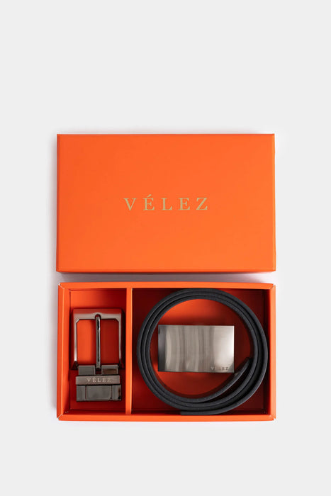 Kit cinturón doble faz formal de cuero para hombre doble opción herraje