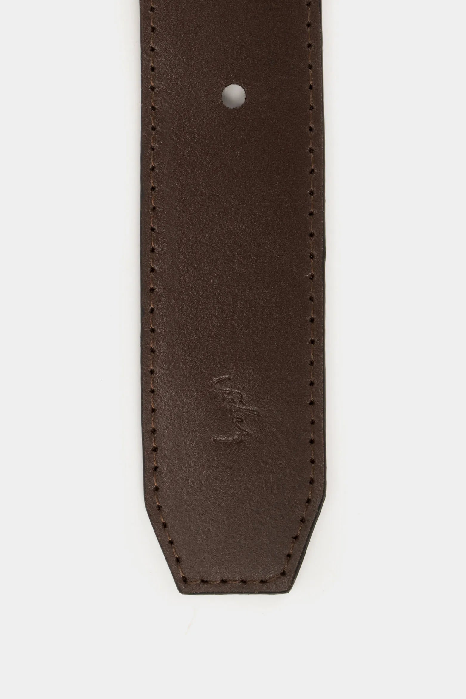 CINTURÓN DOBLE FAZ AUSTEN DE CUERO PARA HOMBRE COSTURAS DECORATIVAS BORDES