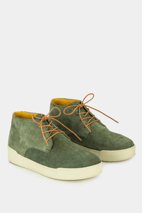 BOTAS GINGER DE CUERO PARA HOMBRE SUELA DEPORTIVA MOSTAZA