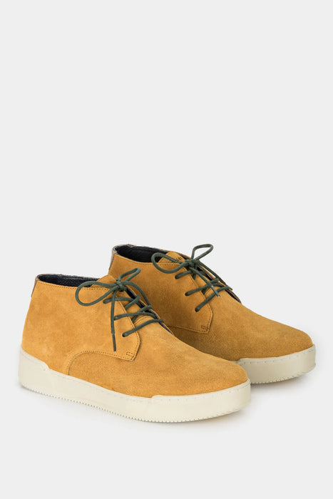 BOTAS GINGER DE CUERO PARA HOMBRE SUELA DEPORTIVA MOSTAZA