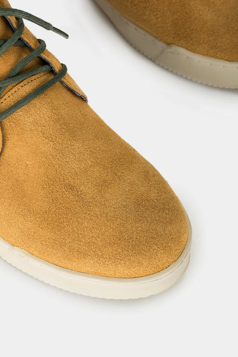 BOTAS GINGER DE CUERO PARA HOMBRE SUELA DEPORTIVA MOSTAZA