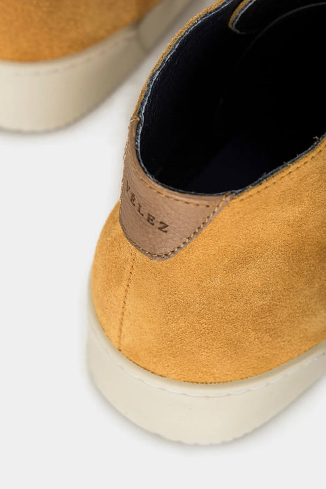 BOTAS GINGER DE CUERO PARA HOMBRE SUELA DEPORTIVA MOSTAZA