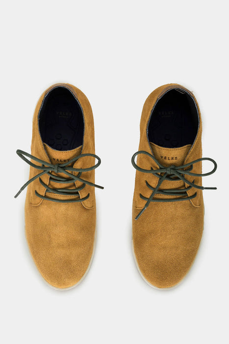 BOTAS GINGER DE CUERO PARA HOMBRE SUELA DEPORTIVA MOSTAZA