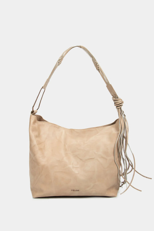 CARTERA AZALEA DE CUERO PARA MUJER MACRAMÉ