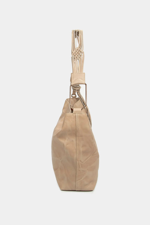 CARTERA AZALEA DE CUERO PARA MUJER MACRAMÉ