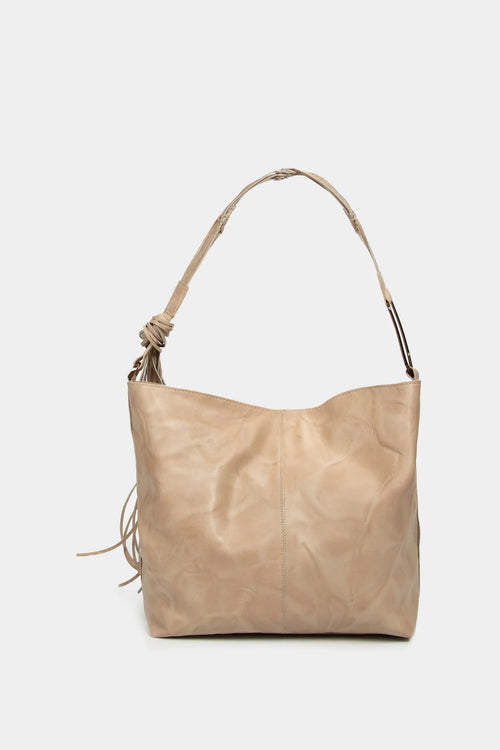 CARTERA AZALEA DE CUERO PARA MUJER MACRAMÉ