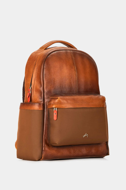 MOCHILA FAGUS 2.0 DE CUERO PARA HOMBRE LONA EN NYLON