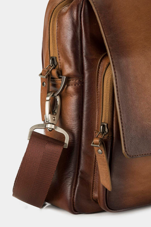 MALETÍN PORTÁTIL FERRAT DE CUERO PARA HOMBRE DOBLE SISTEMA DE CIERRE