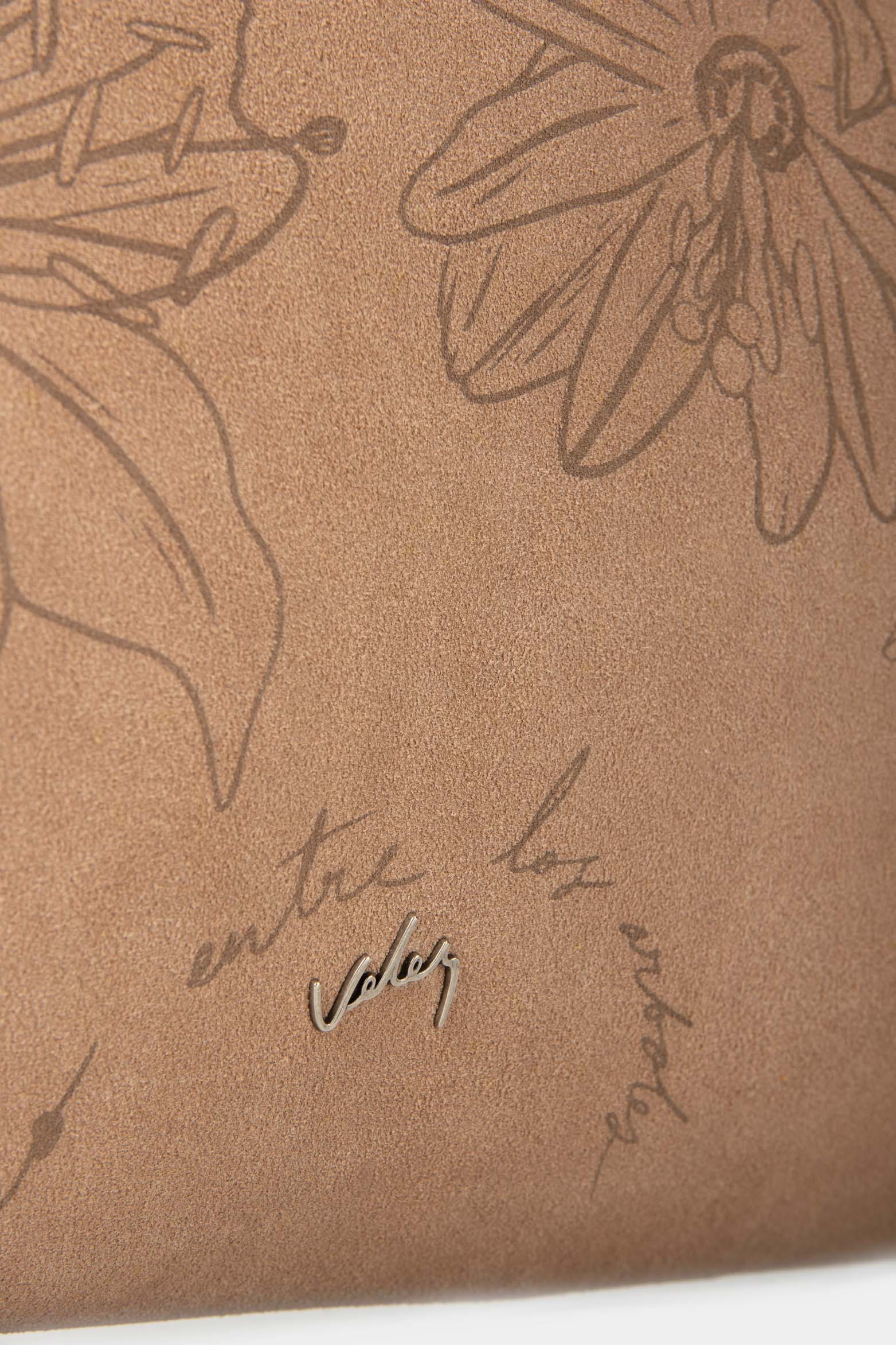 SHOPPING MONSTERA DE CUERO Y CARNAZA PARA MUJER ESTAMPADO FLORAL