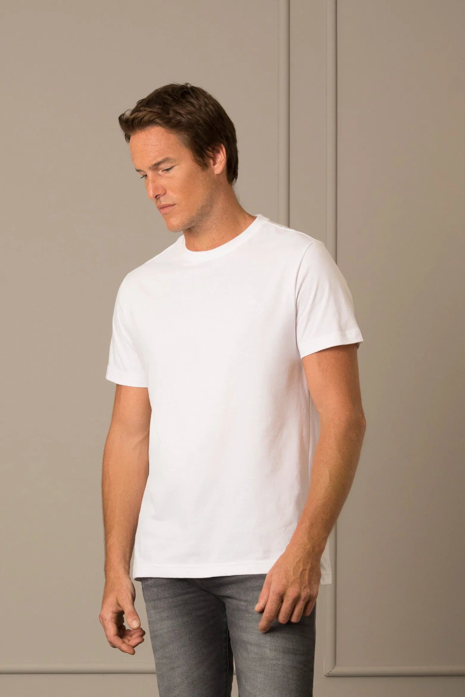 Camiseta peru cuello redondo para hombre  básica jersey