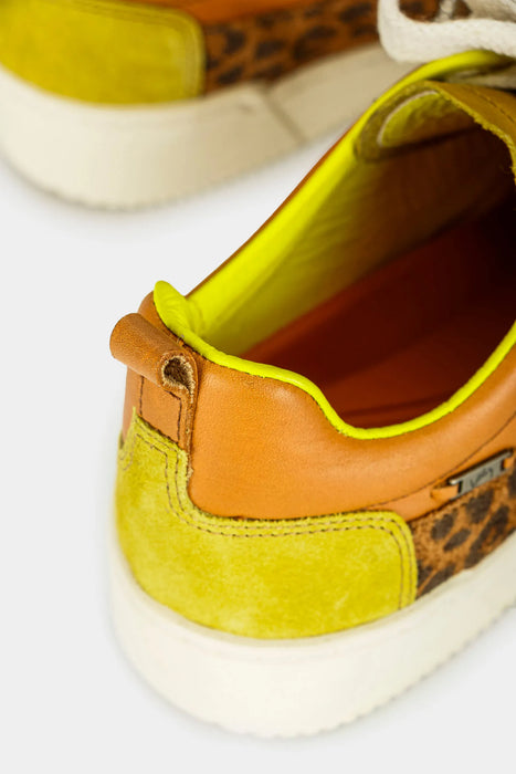 SNEAKERS CIRUELA DE CUERO PARA MUJER COMBINADOS