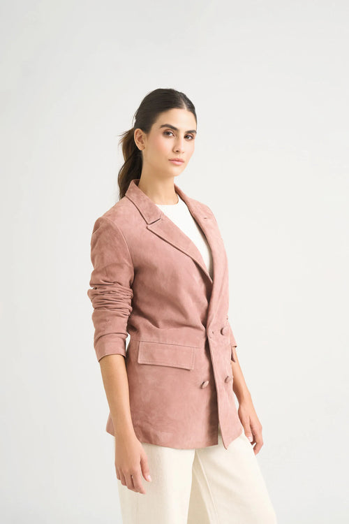 BLAZER EN GAMUZA OVINA PARA MUJER ZARZAMORA