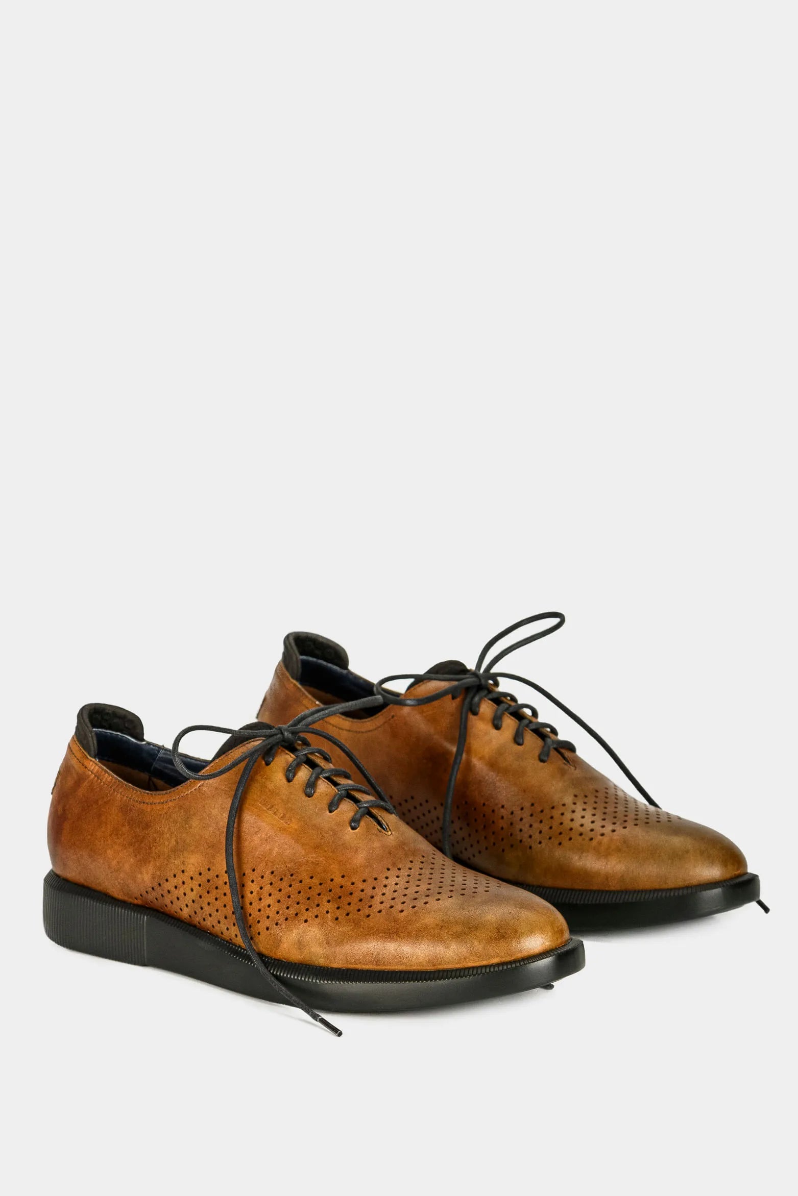 Zapatos cordón Dalí de cuero para hombre vintage