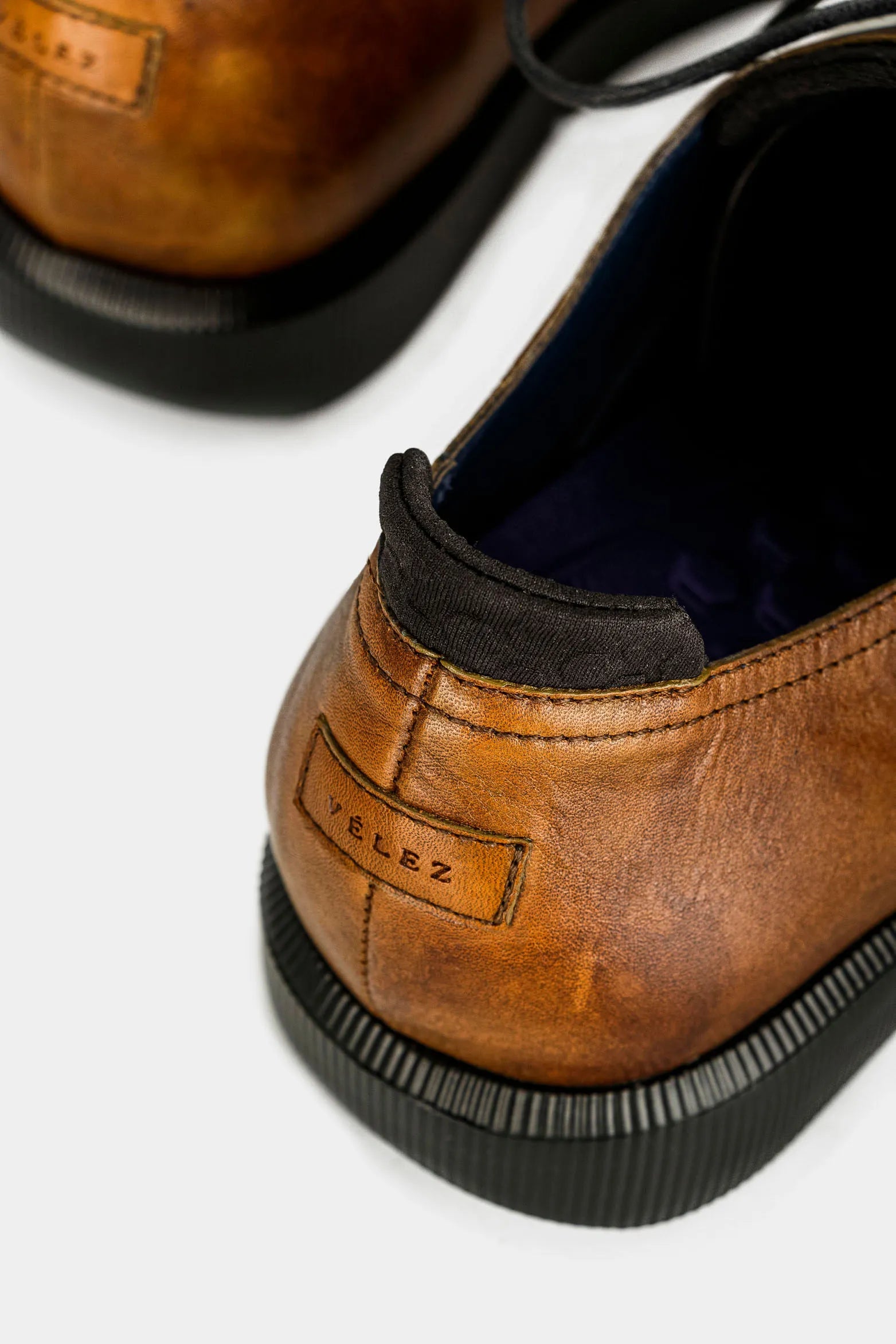 Zapatos cordón Dalí de cuero para hombre vintage