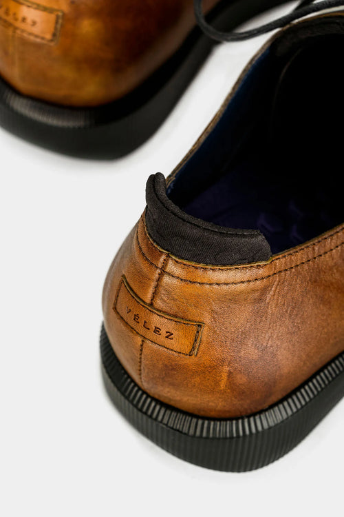 Zapatos cordón Dalí de cuero para hombre vintage