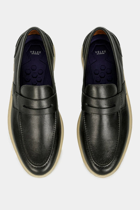 MOCASINES LUGANO DE CUERO PARA HOMBRE EFECTO ARTESANAL