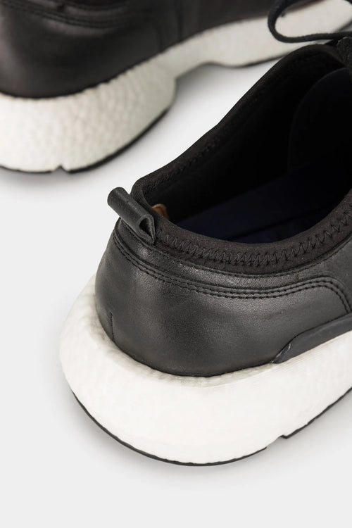 Tenis klee de cuero para hombre contraste de texturas
