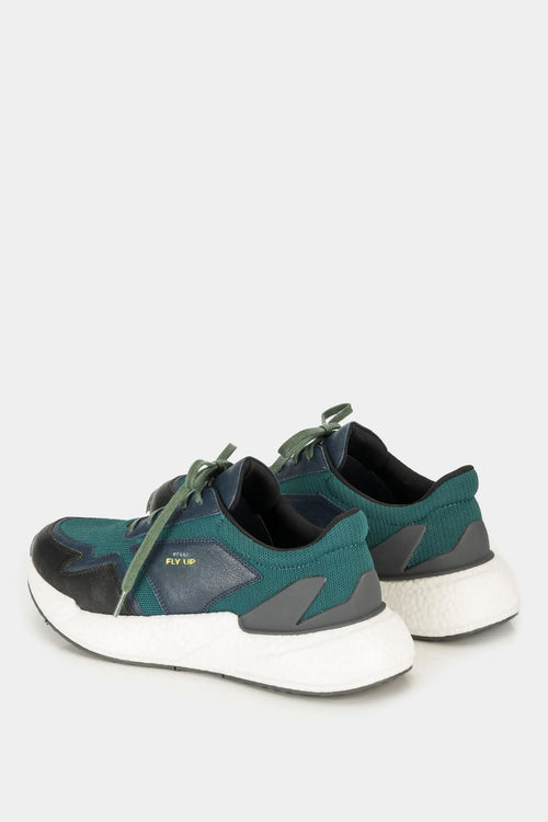 TENIS BOSCO DE CUERO Y LONA PARA HOMBRE EN CONTRASTE