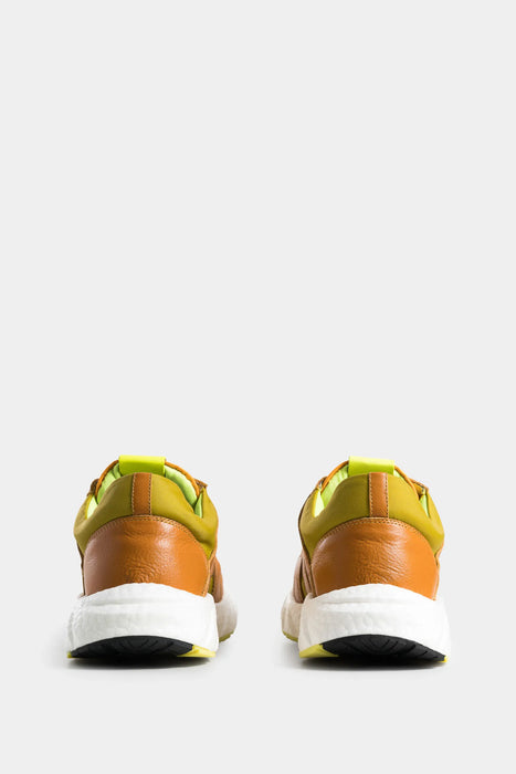 SNEAKERS URBAN TURMALINA DE LONA POR CUERO PARA MUJER EN CONTRASTE