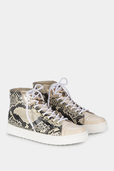 SNEAKERS AVENTURINA DE CUERO PARA MUJER ANIMAL PRINT