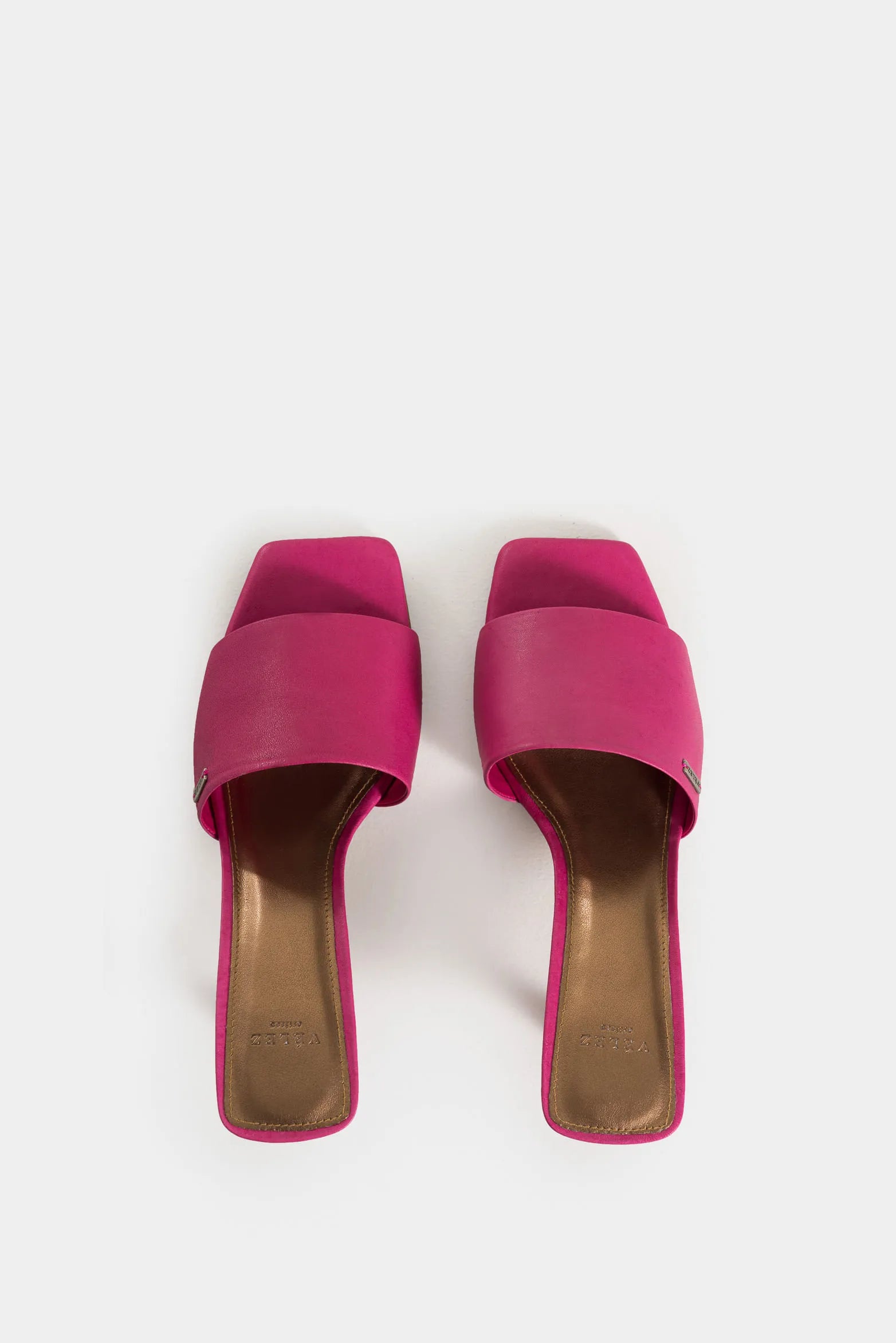 Sandalias Tacón Amatista de Cuero Suave para Mujer Casuales