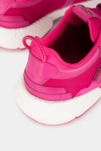 SNEAKERS MANZANO DE CUERO Y TEXTIL PARA MUJER AJUSTE EN VELCRO