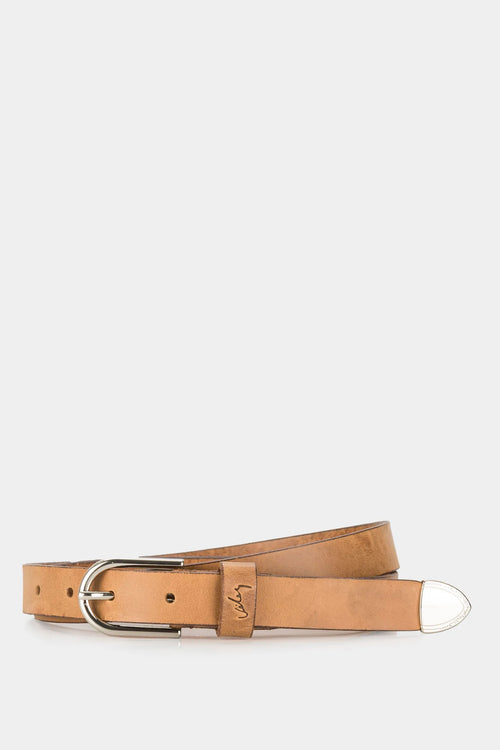 CINTURÓN UNIFAZ HERA DE CUERO PARA MUJER PUNTERA METÁLICA