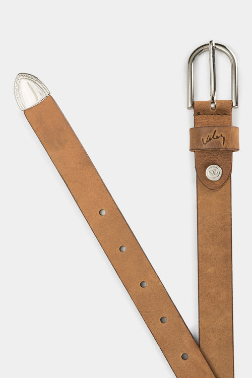 CINTURÓN UNIFAZ HERA DE CUERO PARA MUJER PUNTERA METÁLICA