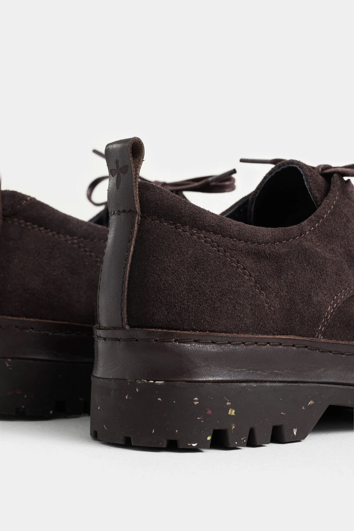 Zapatos Cordón Sunset de Cuero para Hombre Mezcla de Texturas