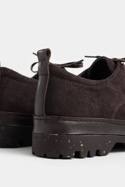 Zapatos Cordón Sunset de Cuero para Hombre Mezcla de Texturas