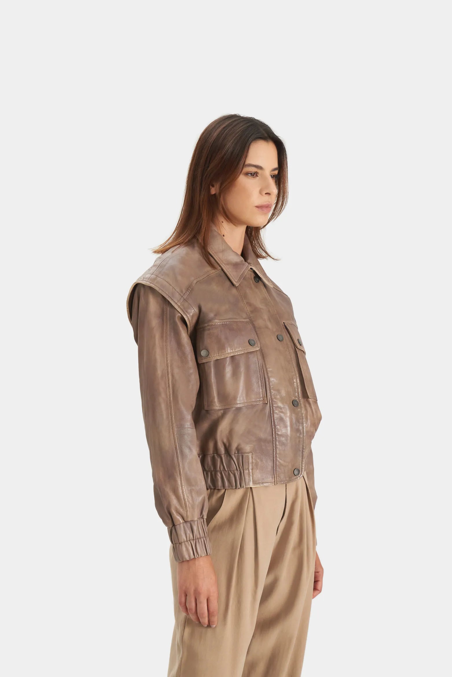 CHAQUETA SAHARA PARA MUJER MANGAS REMOVIBLES