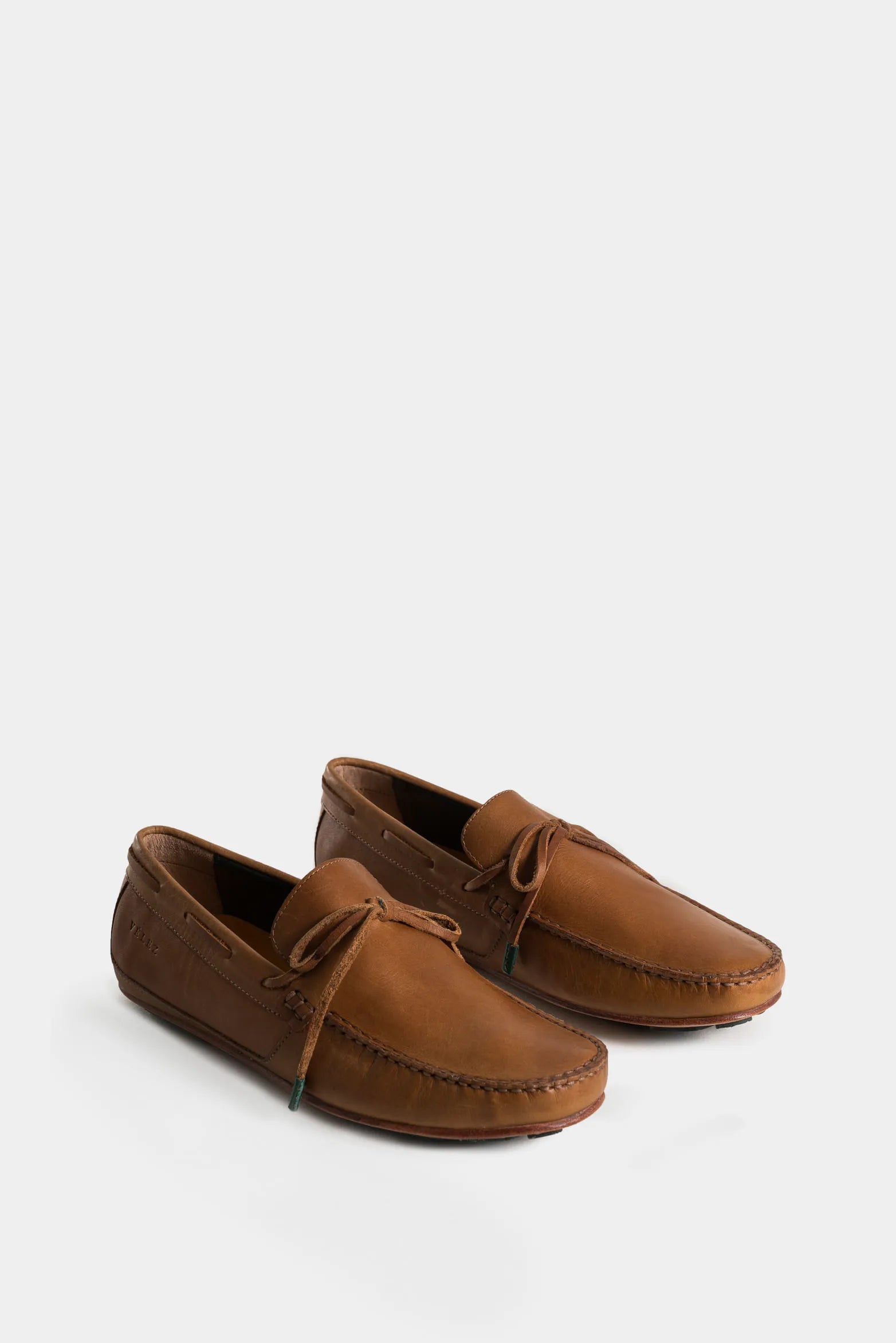 Mocasines Atacama de Cuero para Hombre Capellada con Acabado Tamponado Manual