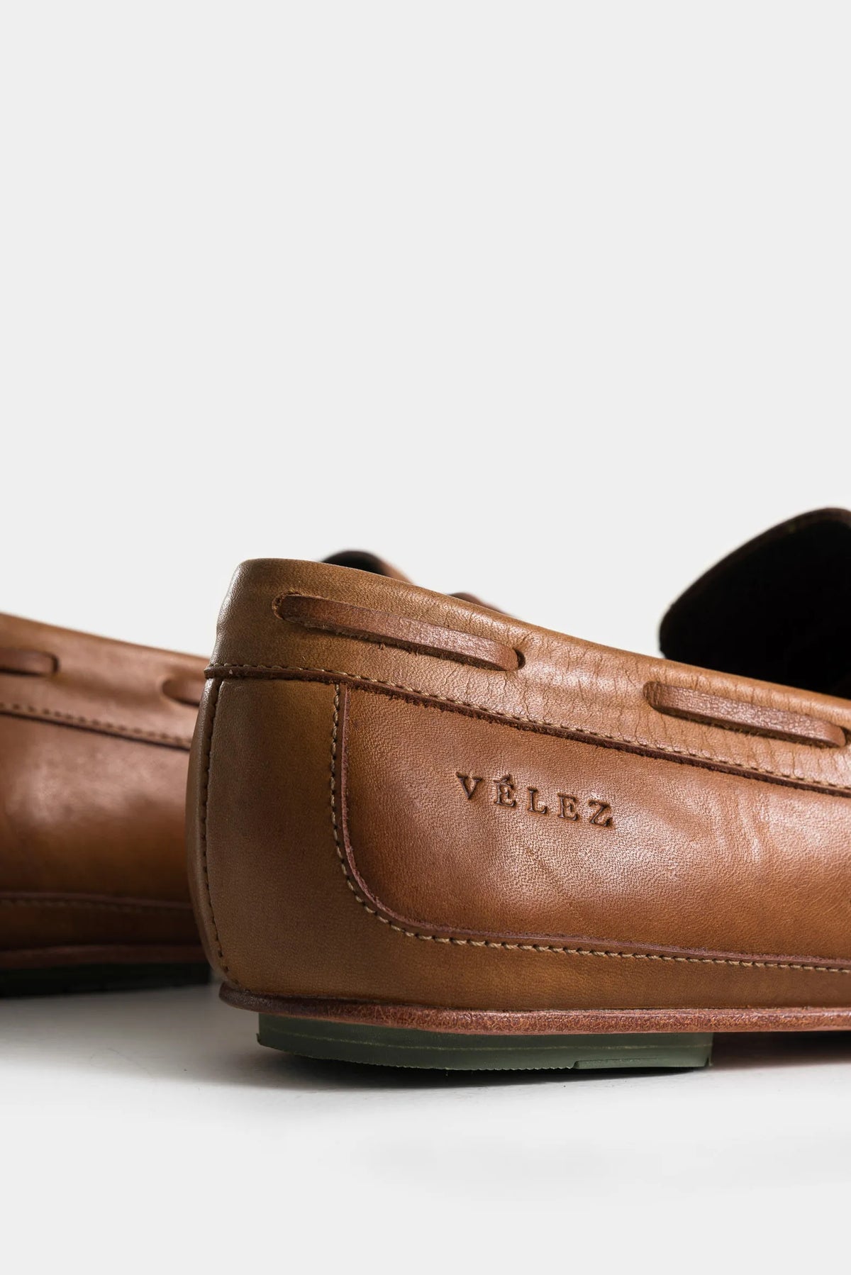 Mocasines Atacama de Cuero para Hombre Capellada con Acabado Tamponado Manual