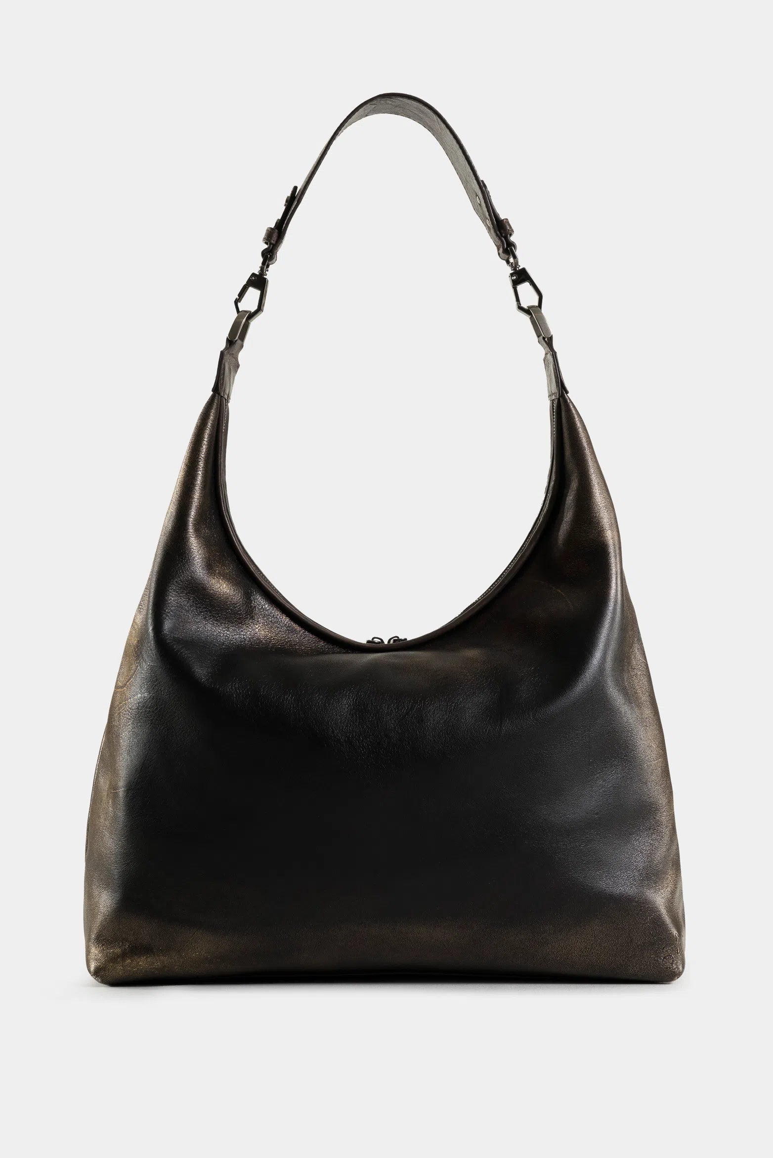 SHOPPING GOBI DE CUERO FOLIA PARA MUJER SILUETA MÓRBIDA DESESTRUCTURADA