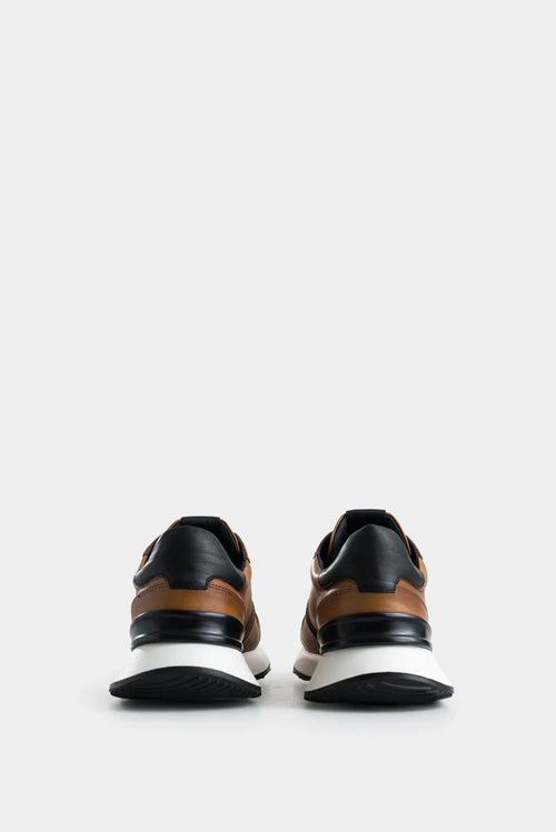 SNEAKERS COOPER 3 DE CUERO PARA HOMBRE SPOILER EN CONTRASTE