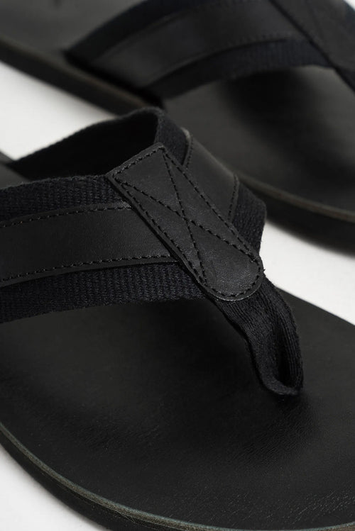 Sandalia Plana Alfil 2 de Cuero para Hombre Capellada en Reata